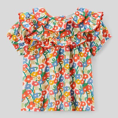 Blouse manches courtes imprimée en coton BIO GOTS BOUT'CHOU