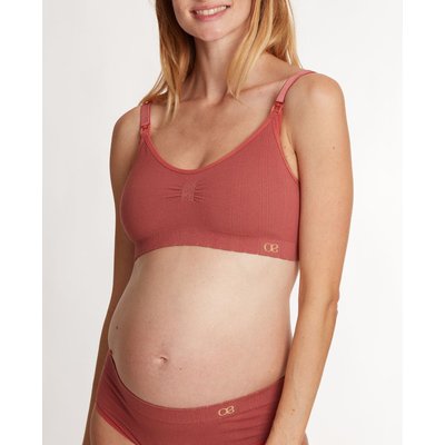 Brassière de grossesse et d'allaitement Zoé terracotta CACHE COEUR