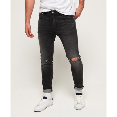 Pantalon noir déchiré homme clearance