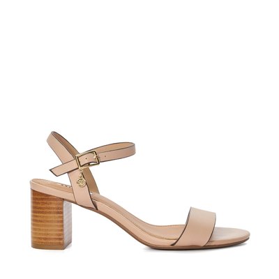 Sandales à talons carrés en cuir coupe large - Wide Fit JELLY DUNE LONDON