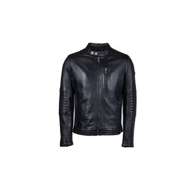 Blouson col rond Zippé en cuir FORMULA STOWN REDSKINS