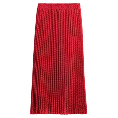 Checkered Pleated Maxi Skirt LA REDOUTE COLLECTIONS