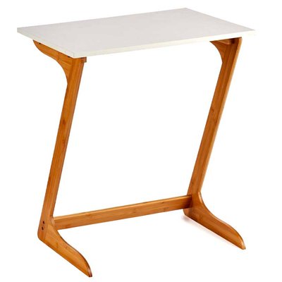 Table d'appoint bout de canapé en bambou 60x40x70cm WADIGA