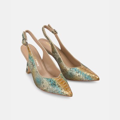 Chaussures à talons aiguilles ouvertes à l'arrière avec boucle de fermeture ALMA EN PENA