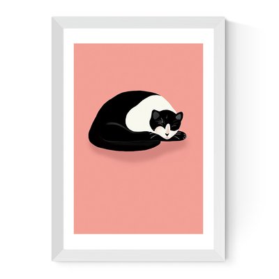 Cat Nap by Sifa Mustafa Print EAST END PRINTS