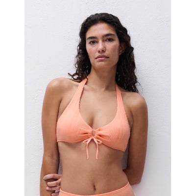 Haut de maillot de bain sans armature plongeant coques amovibles SWIM ONE SIZE CHANTELLE PULP