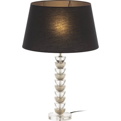 Lampe de table design nickel finition transparente dorée élégante RECOLLECTION