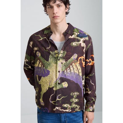 chemise à manches longues imprimée DESIGUAL