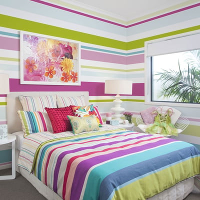 Papier peint intissé panoramique Bright stripes EDEN