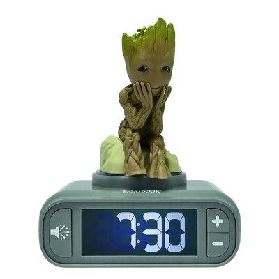 Réveil avec veilleuse Groot des Gardiens de la Galaxie 3D LEXIBOOK