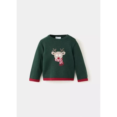Pull en maille renne MANGO BABY
