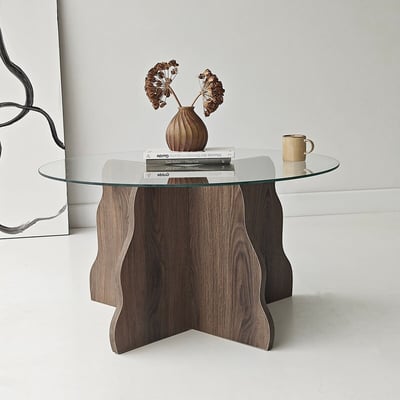 Кофейный столик со столешницей из закаленного стекла, Butterfly / Баттерфлай SO'HOME