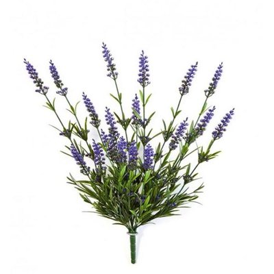 Lavande factice plastique H47cm 19 fleurs en ARTIFICIELLES