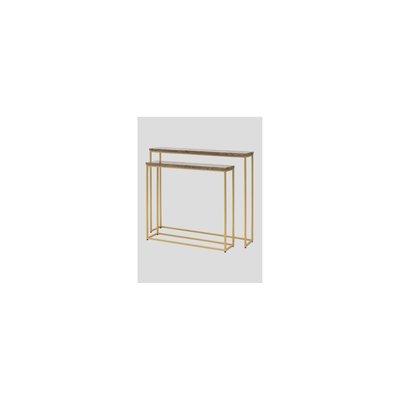 Lot de 2 consoles en marbre TRANI CHEHOMA