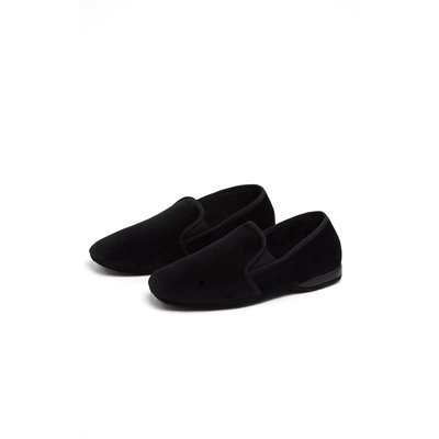 Chaussons en velours unies, Made in France ARTHUR