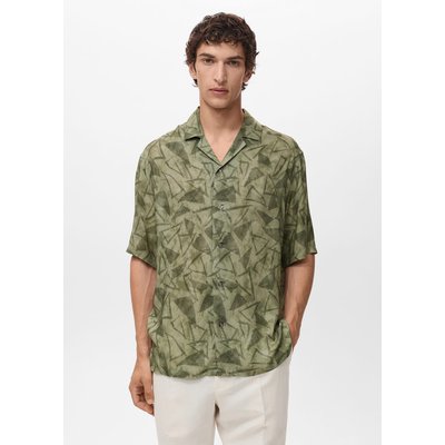 Chemise imprimée col bowling MANGO MAN