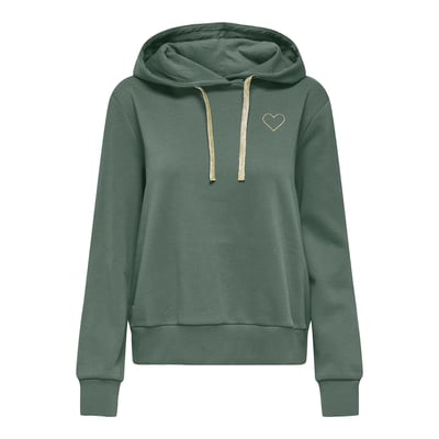 Sweat à capuche, motif cœur ONLY