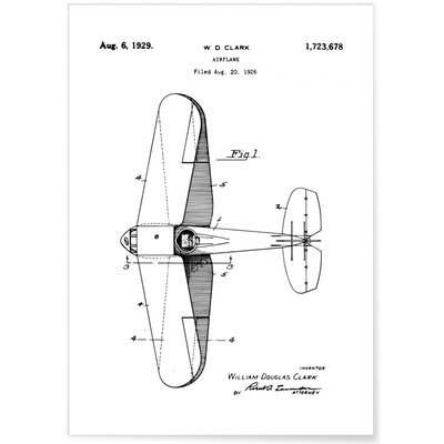 Affiche Brevet Avion L'AFFICHERIE