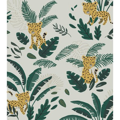 Papier Peint Intissé Petits Guépards Jungle LILIPINSO