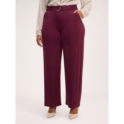 Pantalon Wide Leg avec ceinture à anneau FIORELLA RUBINO