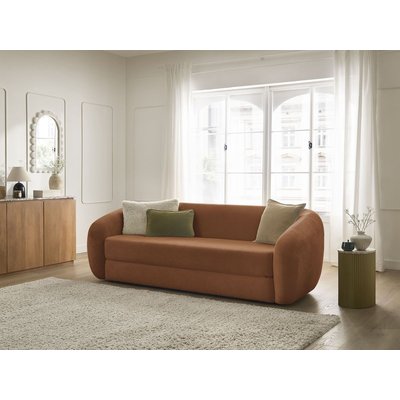 Canapé droit convertible 3 places en tissu lisse, NEYO BOBOCHIC