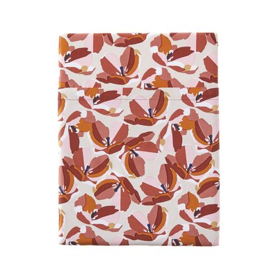 Drap plat imprimé en percale de coton, ALLEGORIA ESSIX