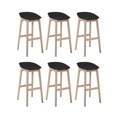 Lot de tabourets de bar en bois 65cm RIVA MOB IN