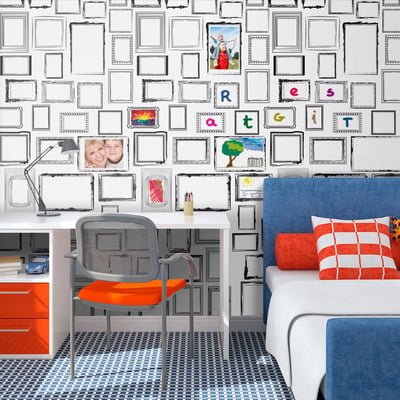 Papier peint intissé panoramique Cadres - création sans limite EDEN
