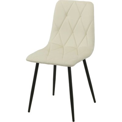Chaise velours  élégante pieds métal style contemporain RECOLLECTION