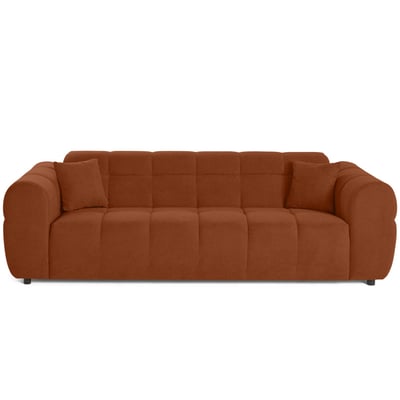 Canapé droit 3 places en tissu texturé, RAY LISA DESIGN