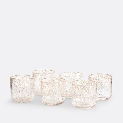 6er-Set Gläser Paljett, Blasen- und Glanzglas LA REDOUTE INTERIEURS