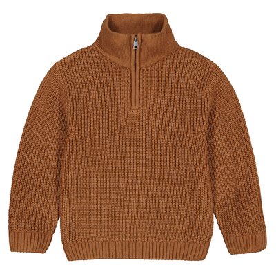 Maglione collo alto cerniera in grossa maglia LA REDOUTE COLLECTIONS