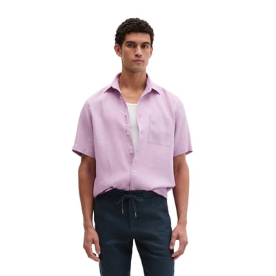 Chemise à manches courtes regular en pur lin MARC O'POLO