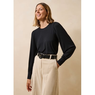 T-shirt ample à manches longues en modal LA FEE MARABOUTEE