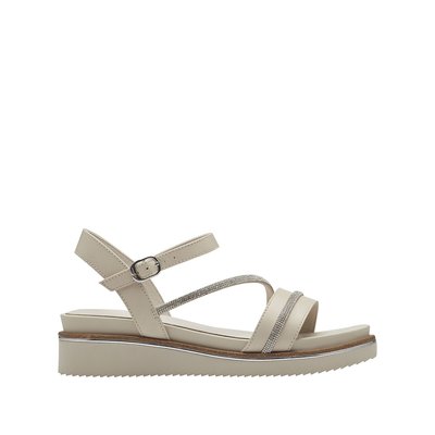 Leather Wedge Sandals TAMARIS
