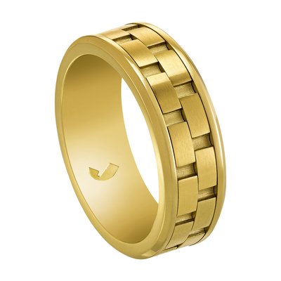 OAHU - Gold steel ring JOURDAN BIJOUX