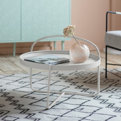 Sagar Round Metal Tray Coffee Table SO'HOME