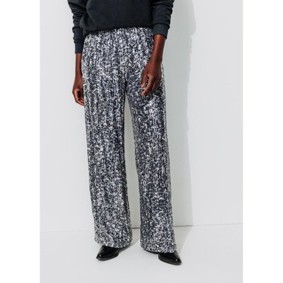 Pantalon large à paillettes PROMOD