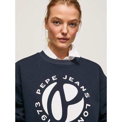 Свитшот с круглым вырезом, логотип спереди PEPE JEANS