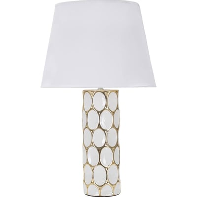 Lampe à poser céramique et fer relief GLAM RECOLLECTION