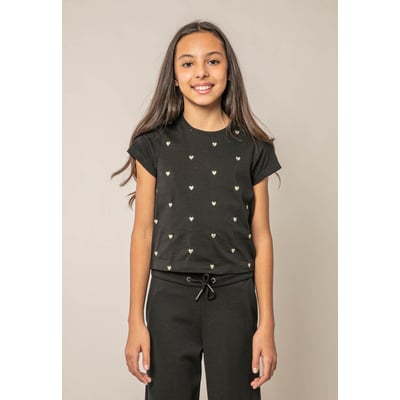 T-shirt fille en coton HEARTY DEELUXE