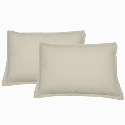 Lot de 2 taies d'oreiller en flanelle de coton KLAPPEN SENSEI MAISON