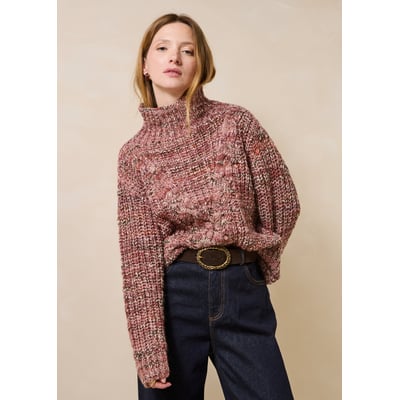 Pull manches longues col montant LA FEE MARABOUTEE