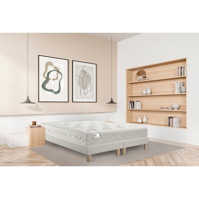 Sommier tapissier à lattes + pieds H15 cm SIMMONS