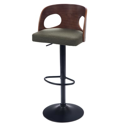 Tabouret de bar Émilie kaki 65-75 cm AMADEUS