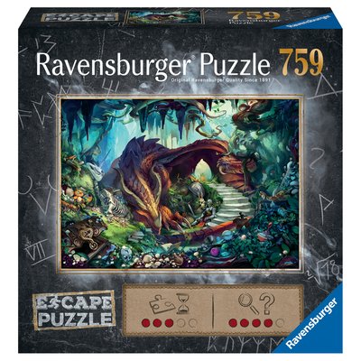 759 pcs Escape puzzle - dans la grotte du dragon RAVENSBURGER