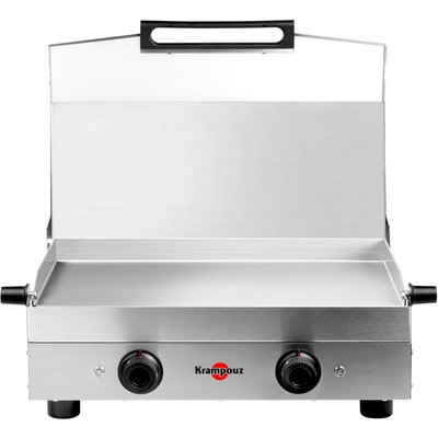 Plancha électrique PFSY2AA-KR inox 2 brûleurs à poser, 54x33 cm KRAMPOUZ