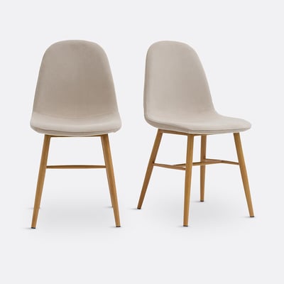 Lot de 2 chaises velours, Polina LA REDOUTE INTERIEURS