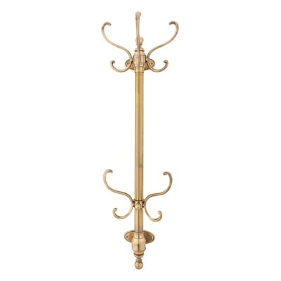 Porte manteaux 8 patères en laiton SIGNATURE