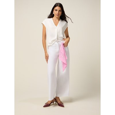 Pantalon palazzo réalisé en gabardine OLTRE